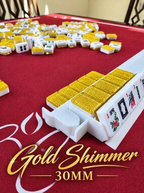 American Mah Jongg Tiles - Gold Shimmer (30MM)
